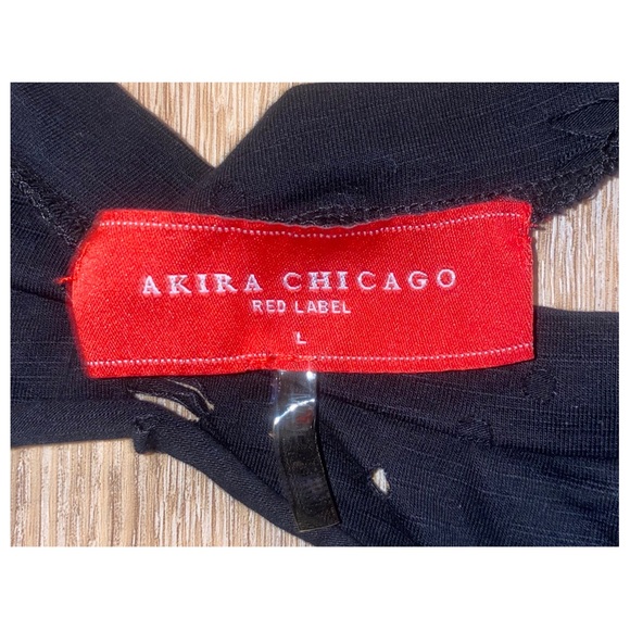 *SOLD* Black Distressed Cropped Crewneck - Picture 5 of 5